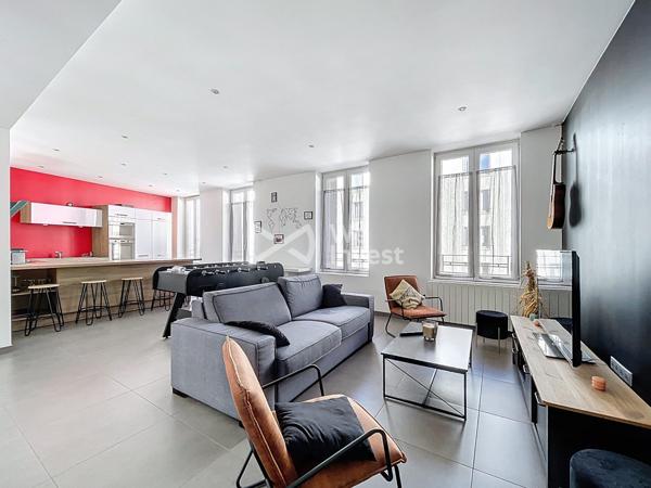 Appartement de type 2 avec spacieuse terrasse de 76 m2.