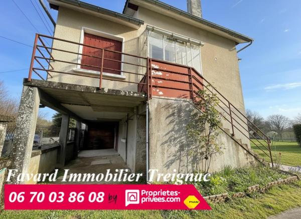 Maison de village avec grand terrain plat - Beau potentiel - Chamberet