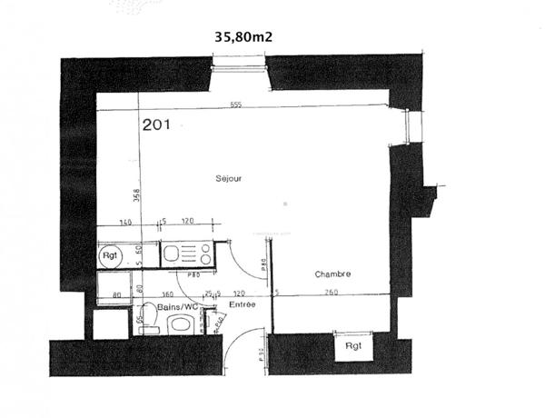 Appartement T1 bis 35,40m² Hyper Centre Vannes