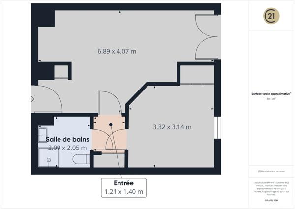 Appartement T2 à vendre  2 pièces - 37,96 m2 TOULON - 83