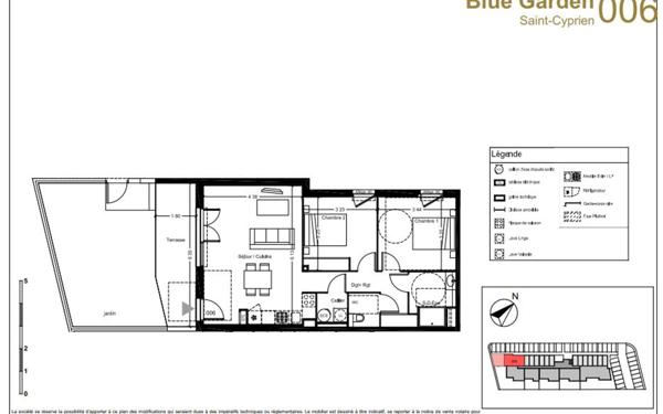 Appartement à vendre    2 pièces • 63,40 m2 Saint-Cyprien