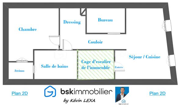 Appartement de 54 m²