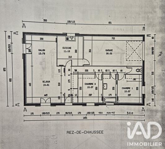 Maison à vendre 3 pièces 85 m² Brive-la-Gaillarde