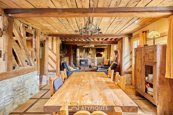 Maison à colombages à l’esprit chalet Savoyard