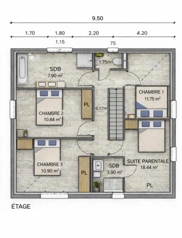 Maison 145 m² – 4 chambres – Garage – RE 2020 – Pontcharra - cuisine offerte