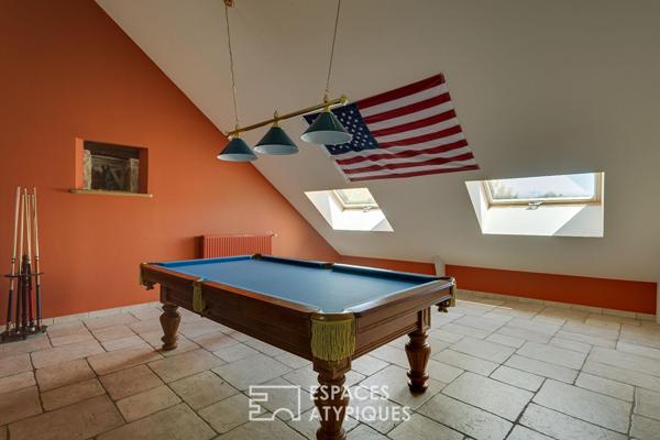 Maison de caractère avec piscine au calme
