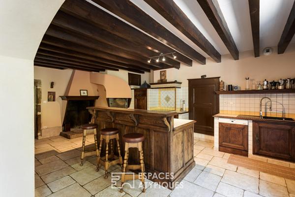 Maison de caractère avec piscine au calme