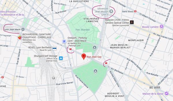 Lyon (69007) RARE 2 studios en 1 lot LYON 7 au calme proche TRAM 2