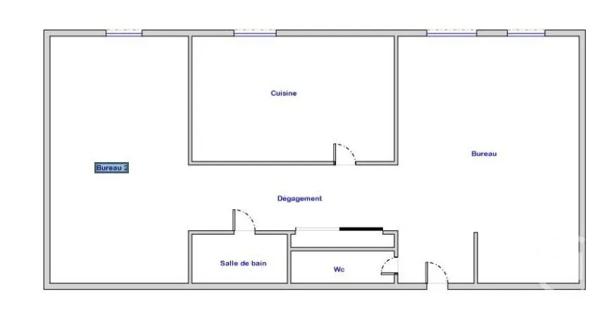 Appartement à vendre  2 pièces - 64,72 m 2   VILLEURBANNE  - 69