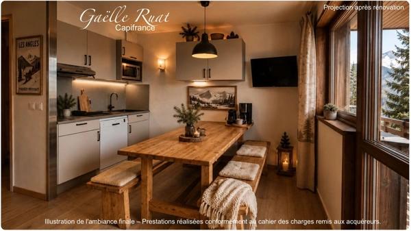 LES ANGLES (66210) – Appartement duplex 4 chambres – Vue panoramique sur le lac de Matemale et la chaîne des Pyrénées – Balcon