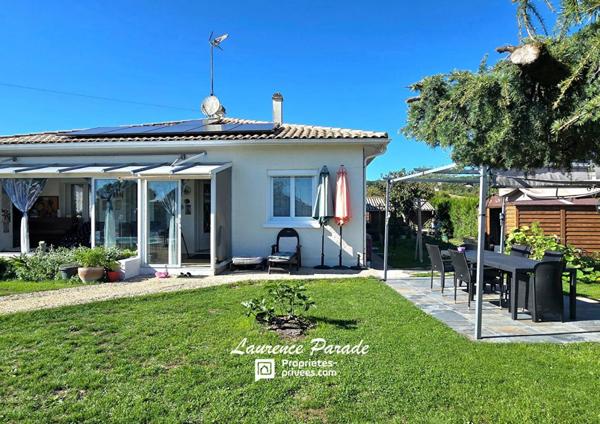Maison plain pied avec piscine et carport, abris, puit