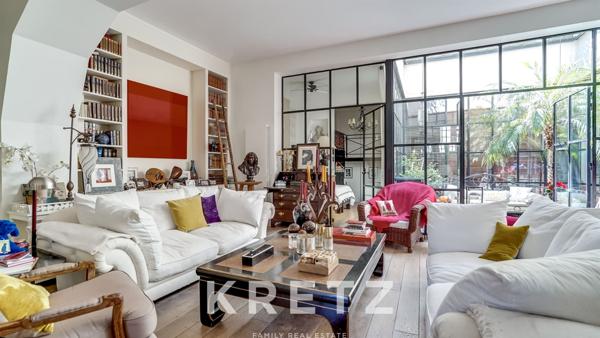 Loft avec jolie terrasse arborée