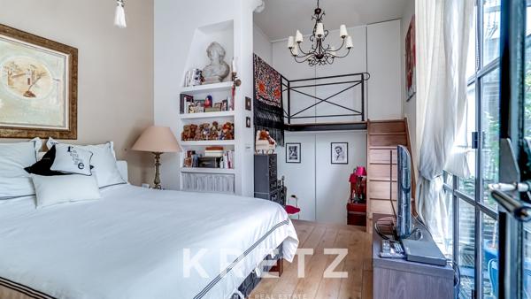 Loft avec jolie terrasse arborée