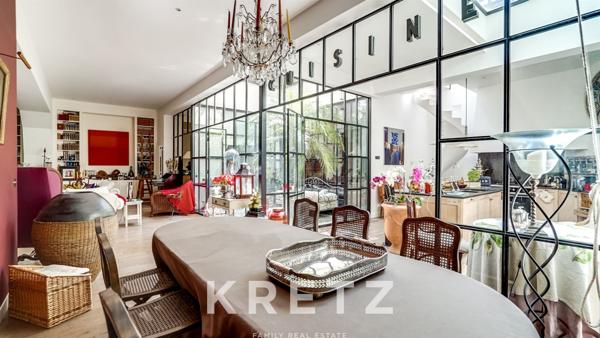 Loft avec jolie terrasse arborée