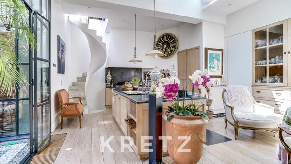 Loft avec jolie terrasse arborée