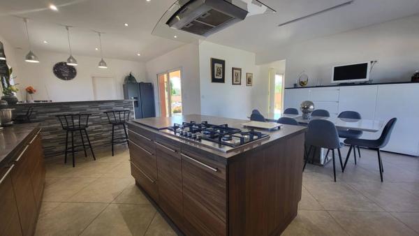 Maison style provençale 220 m², 4 chambres, terrain clos avec 3 garages