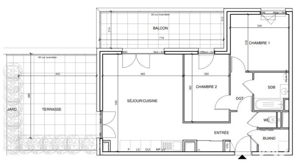 Appartement à vendre 3 pièces 65 m² Annecy