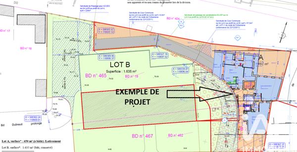 Terrain à vendre 650 m² Saint-Jean-de-Beauregard