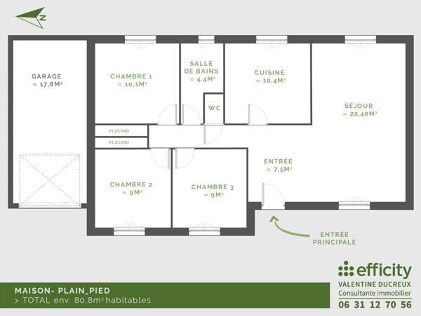 Maison
         4 pièces
        - 80 m² 240 000 € *