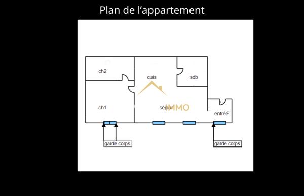 Digne-les-Bains (04000) NOUVELLE EXCLUSIVITÉ À saisir – Grand T2 avec potentiel, 63,80 m² – Digne-les-Bains