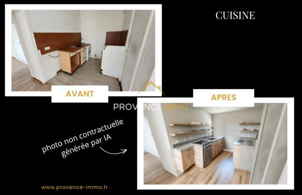 Digne-les-Bains (04000) NOUVELLE EXCLUSIVITÉ À saisir – Grand T2 avec potentiel, 63,80 m² – Digne-les-Bains