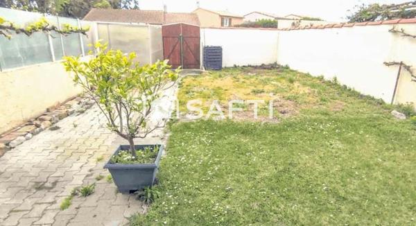 MAISON 100 M², 3 CHAMBRES AVEC GARAGE ET JARDIN