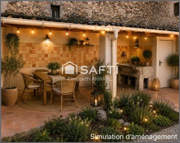 Maison de village 6 pièces avec cour et terrasse couverte