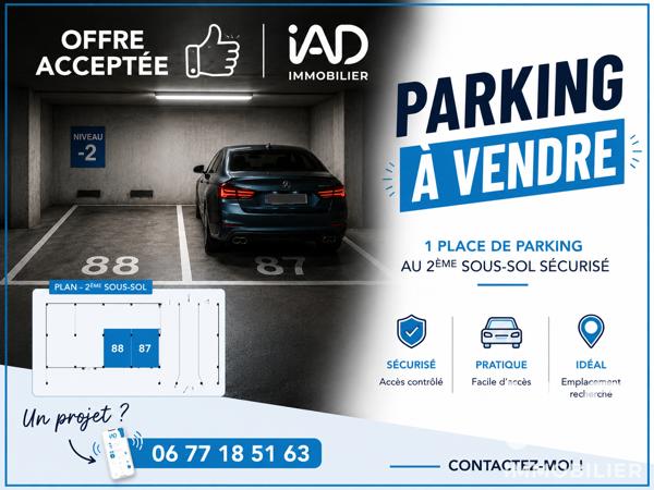Parking à vendre 12 m² Arpajon