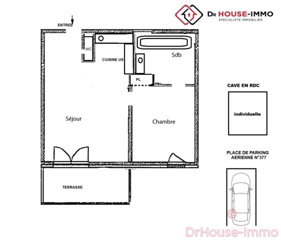 Appartement à vendre 2 pièces de 34 m²