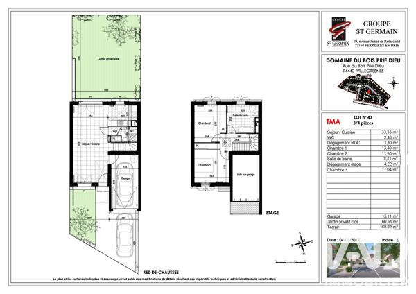 Maison à vendre 4 pièces 82 m² Villecresnes