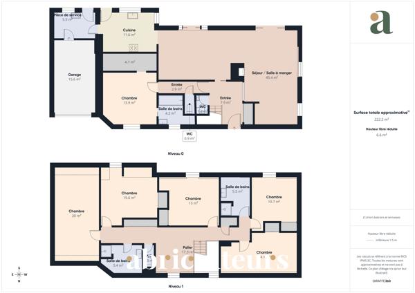 Belle maison familiale contemporaine à 600 m de la plage de 197 m² en vente à Carnac (56340)