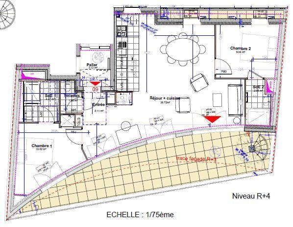 Appartement (neuf) à vendre 3 pièces 70 m² Suresnes