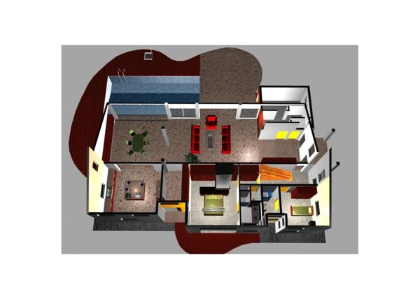 Spacieuse villa architecte P6 vue mer éloignée avec piscine sur 1200 m² de terrain arboré et clos