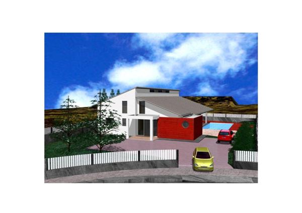 Spacieuse villa architecte P6 vue mer éloignée avec piscine sur 1200 m² de terrain arboré et clos