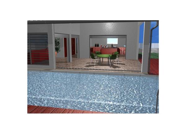 Spacieuse villa architecte P6 vue mer éloignée avec piscine sur 1200 m² de terrain arboré et clos