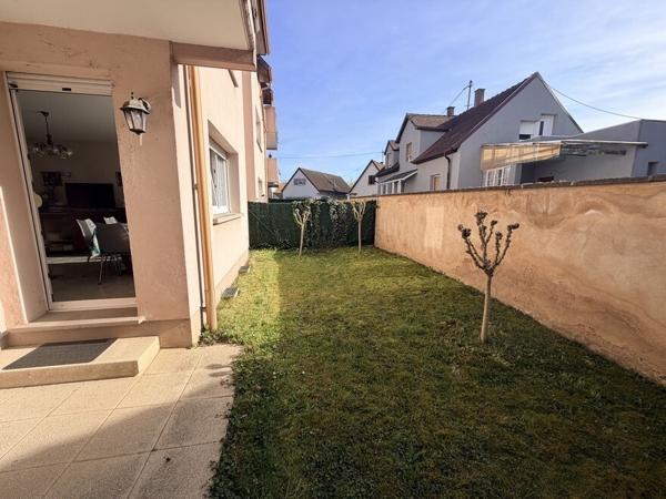 Appartement 2 pièces 54m² en rez-de-jardin à Herrlisheim avec garage