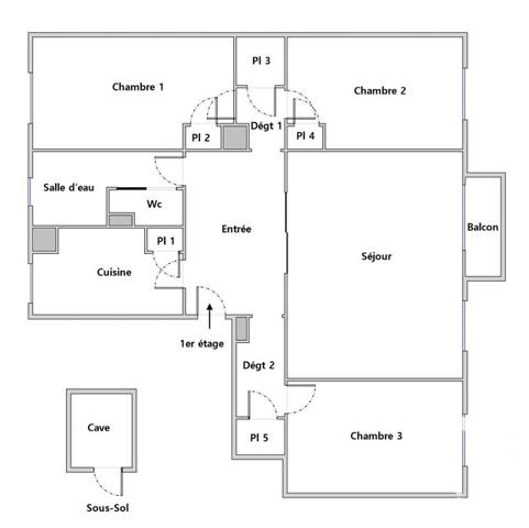 Appartement à vendre 5 pièces 96 m² Lyon 6