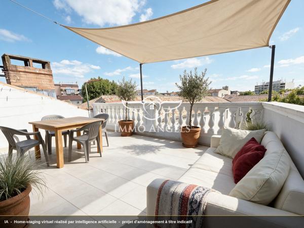 Alès hyper-centre — Duplex 5 chambres, terrasse 18 m², DPE C, charges 350 €/an