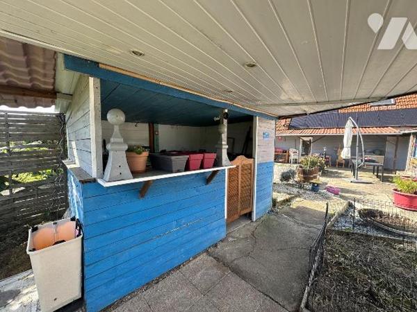 Augerans, maison de plain pied , terrain clos 14 ares , 2 chambres, 1 bureau