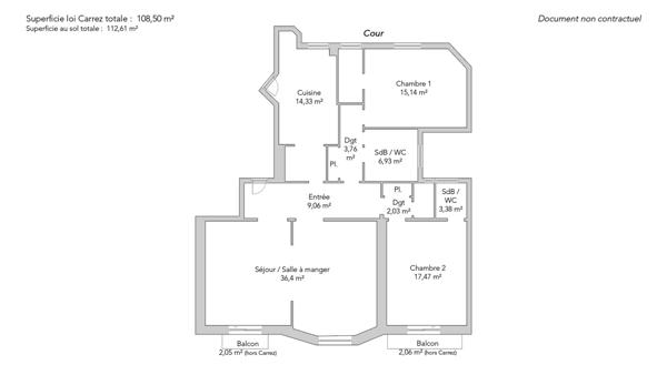 Appartement Paris 7e - GROS CAILLOU / CHAMP DE MARS