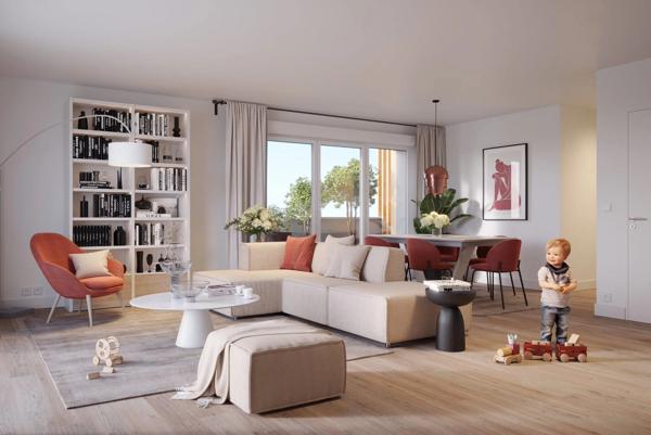 **Quartier Mare au Clerc** Le Havre Bel appartement T3 avec balcon et parking, exposition Ouest