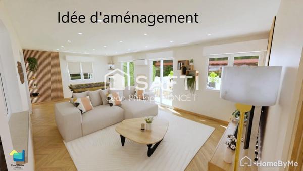 Maison individuelle sur sous-sol complet 4 chambres et jardin