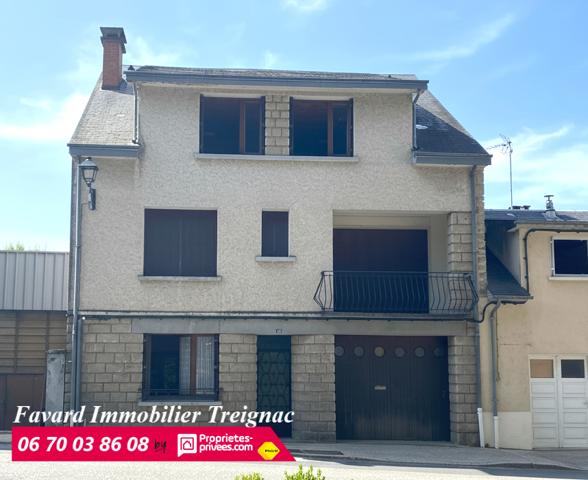 Maison  de 132 m²  4 chambres -  atelier 180 m²  + Jardin   TREIGNAC