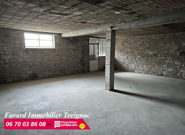 Maison  de 132 m²  4 chambres -  atelier 180 m²  + Jardin   TREIGNAC