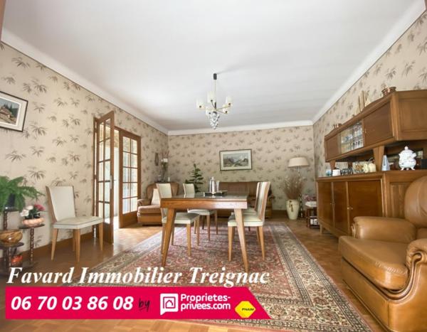 Maison  de 132 m²  4 chambres -  atelier 180 m²  + Jardin   TREIGNAC