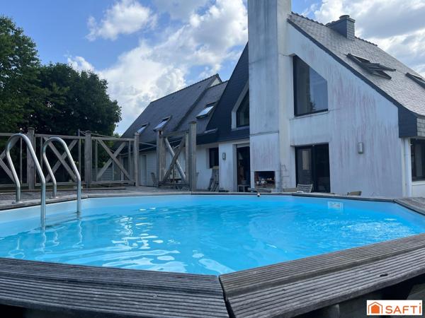 Maison contemporaine de plud de 250m2 avec piscine