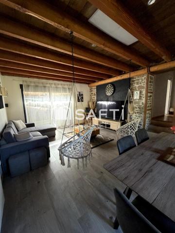 Maison Limousin en pierre avec sa grange attenante sur un terrain bien entretenu de 2600m2