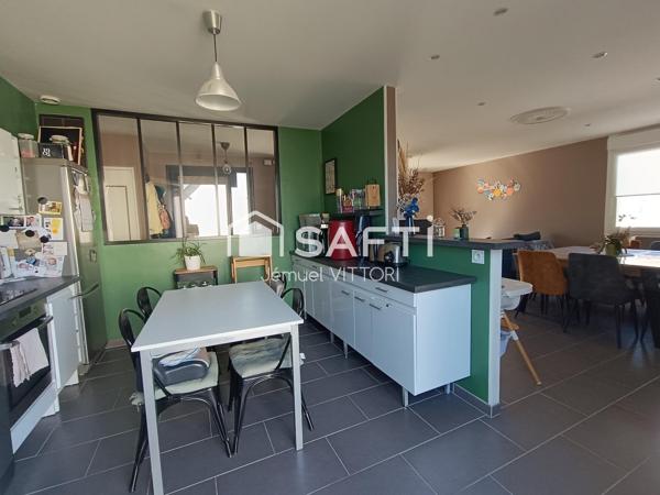 Pavillon de plain-pied, 3 chambres, sous-sol, terrasse, jardin