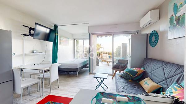 Canet Sud - Appartement - en Rez-de-jardin Vue Mer