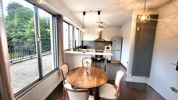 Rouen-Gare : Appartement (3e & dernier E) de 57 m² avec Terrasse 70 m²,1 CH, Gge, cave et vue panoramique ...!